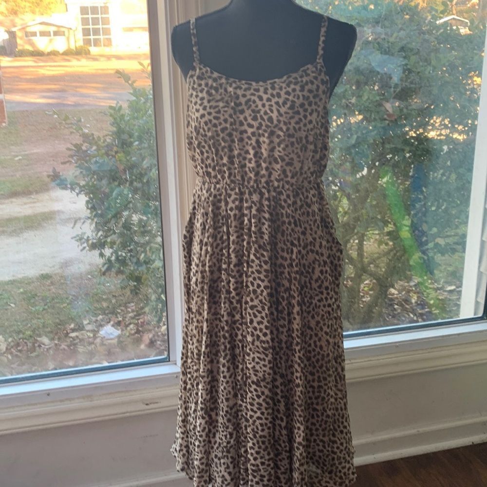 torrid Leopard Print Maxi Dress in Tan and Black